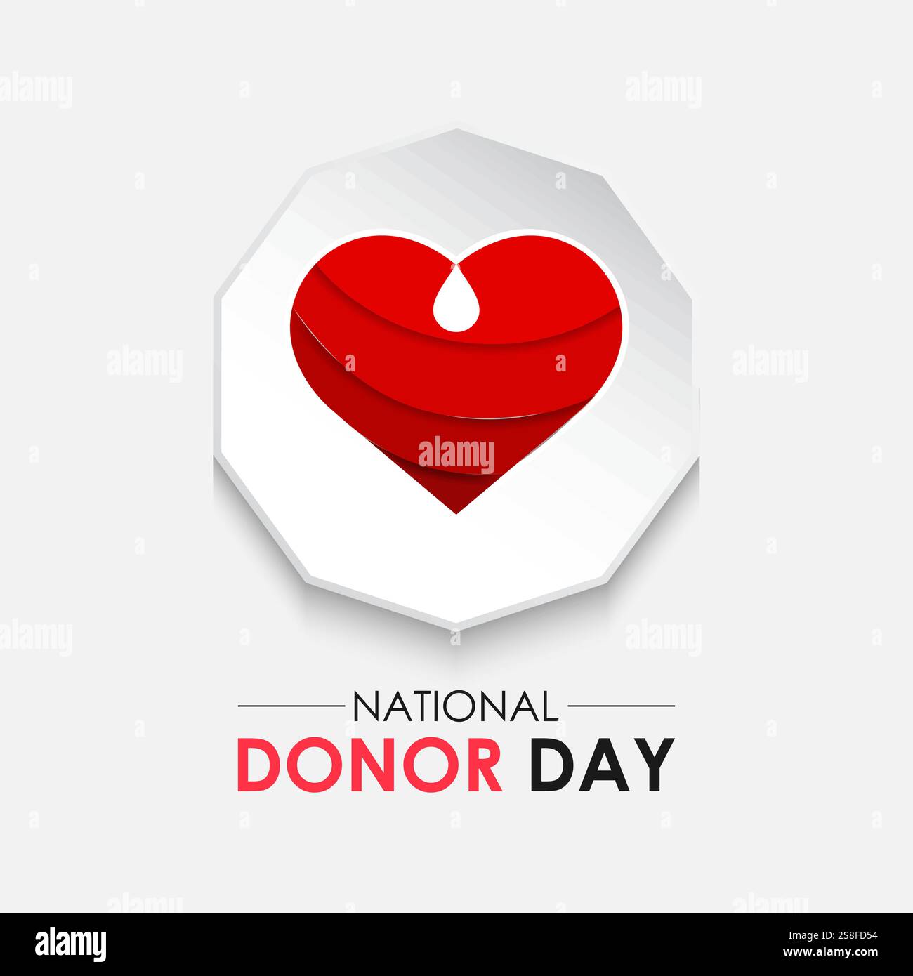 Graphique vectoriel sur le thème de la journée nationale des donateurs d'organes observée chaque année le 14 février. Don d'organes, d'yeux et de tissus. Affiche de bannière. Illustration de Vecteur
