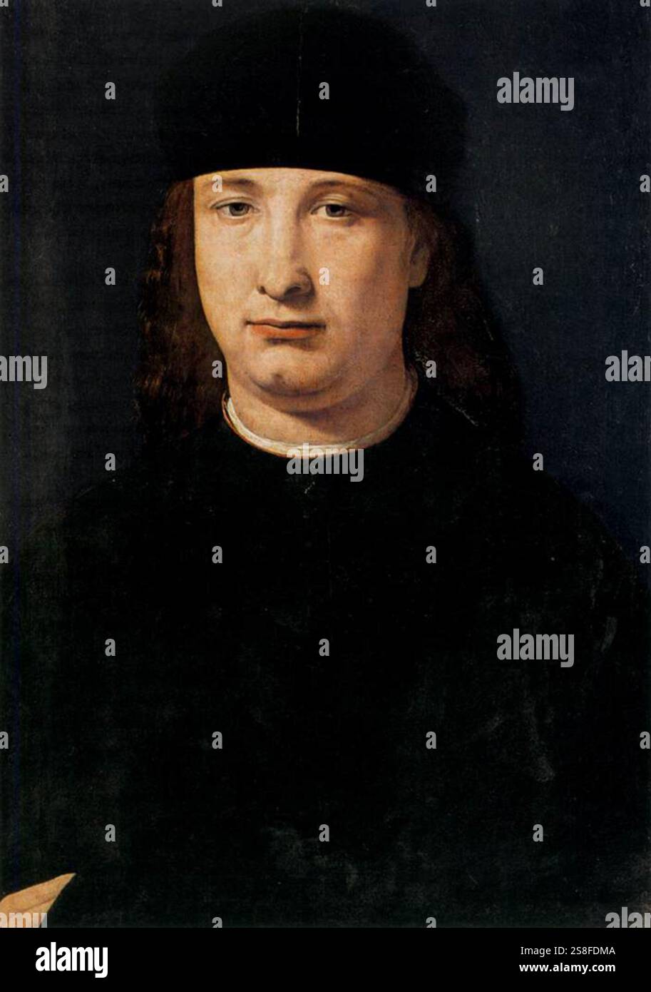 Giovanni Antonio Boltraffio - Portrait D'Un Notable Banque D'Images