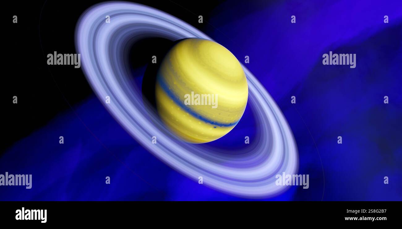 HAT-P-44 c est une exoplanète géante gazeuse qui orbite autour d'une étoile de type K. Banque D'Images