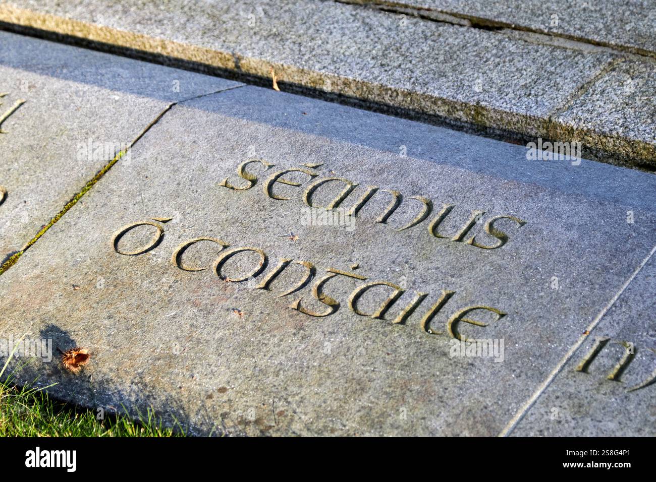 james connolly seamus ocongaile memorial in arbour hill cemetery lieu de sépulture des dirigeants du soulèvement de pâques de 1916 dublin république d'irlande Banque D'Images