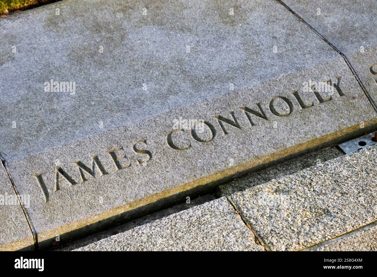 mémorial james connolly dans le cimetière d'arbour hill lieu de sépulture des dirigeants de l'insurrection de pâques de 1916 dublin république d'irlande Banque D'Images