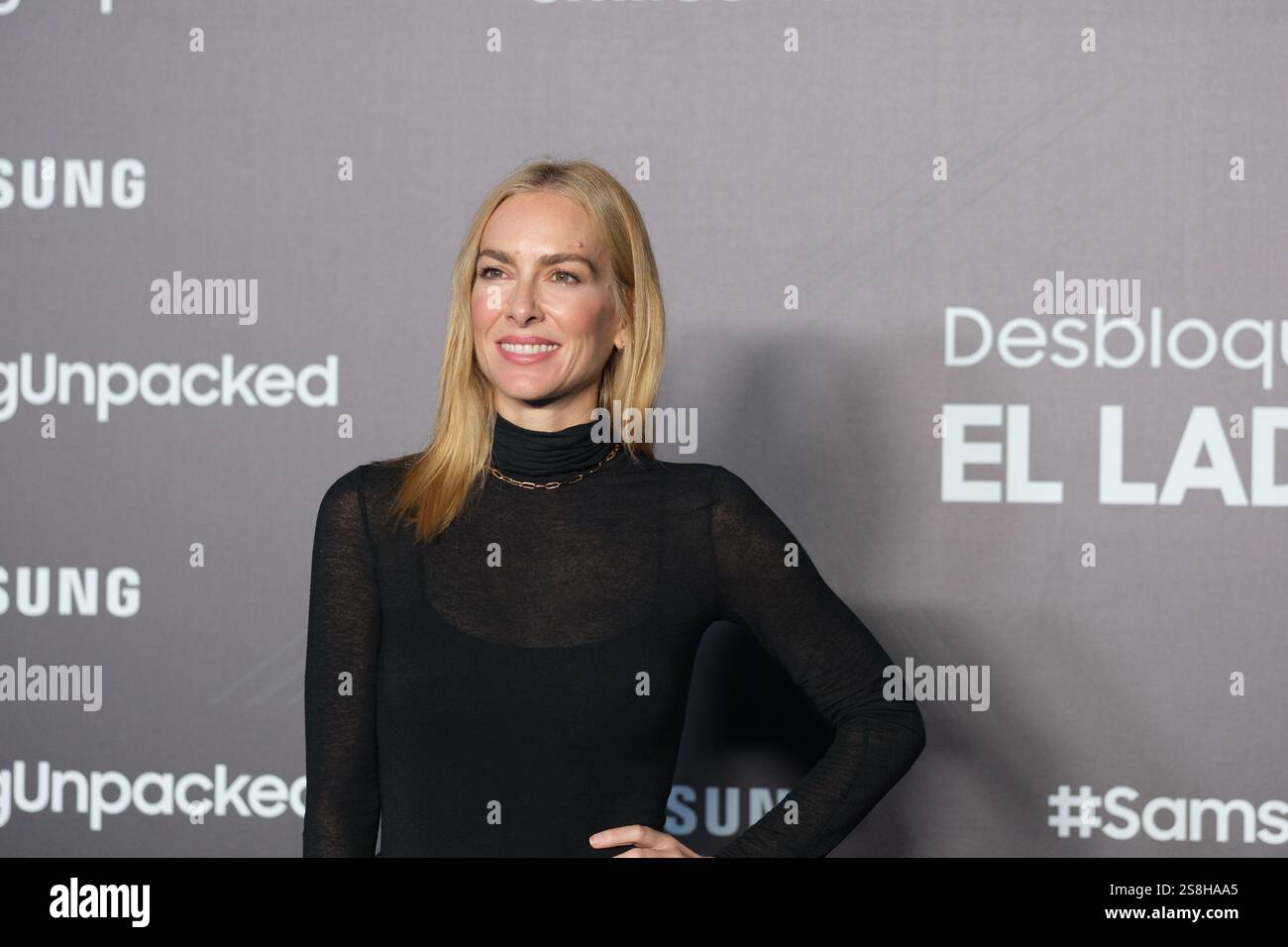 Assiste à la présentation des nouveaux produits de Samsung au COAM (Collège officiel des architectes de Madrid le 22 janvier 2025 à Madrid, Espagne. Banque D'Images