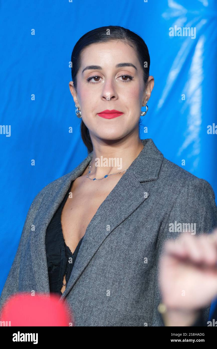 Assiste à la présentation des nouveaux produits de Samsung au COAM (Collège officiel des architectes de Madrid le 22 janvier 2025 à Madrid, Espagne. Banque D'Images