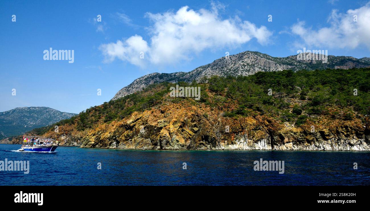 Côte près d'Egelkoyu, Turquie Banque D'Images