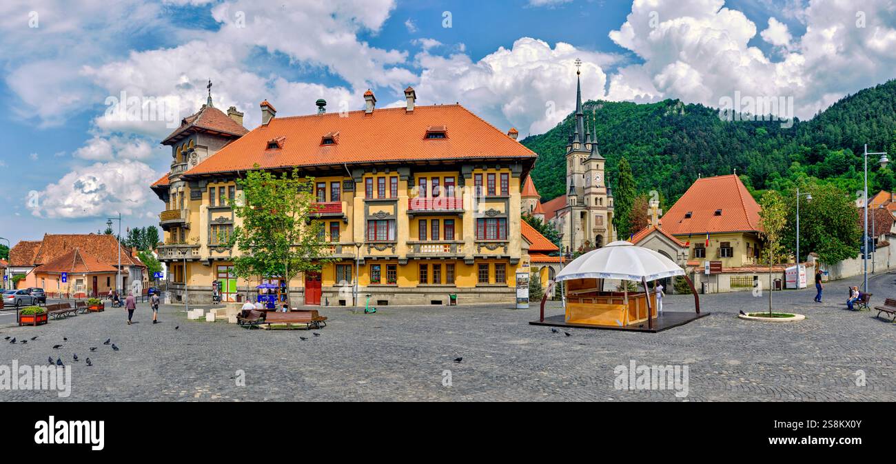 Piata Unirii, Brasov, Roumanie Banque D'Images