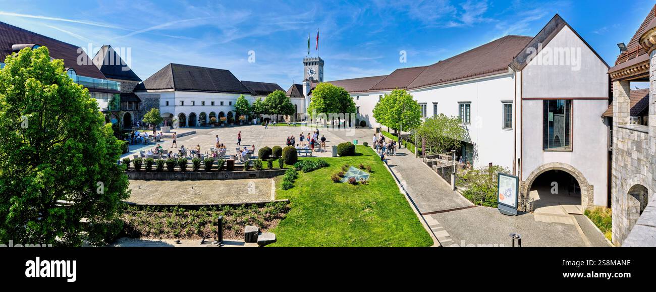 Le Château de Ljubljana, Ljubljana, Slovénie Banque D'Images