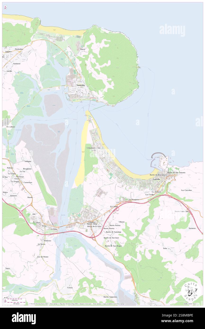 Elena Apartamentos, Provincia de Cantabria, ES, Espagne, Cantabria, n 43 25' 11'', S 3 26' 39'', carte, Cartascapes carte publiée en 2024. Explorez Cartascapes, une carte qui révèle la diversité des paysages, des cultures et des écosystèmes de la Terre. Voyage à travers le temps et l'espace, découvrir l'interconnexion du passé, du présent et de l'avenir de notre planète. Banque D'Images