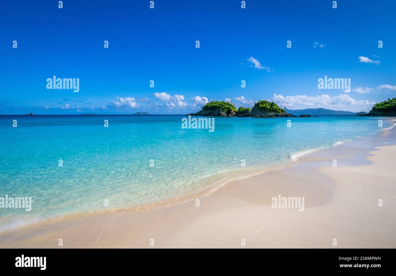 Trunk Bay, Parc national des Îles Vierges, St John, Îles Vierges américaines Banque D'Images