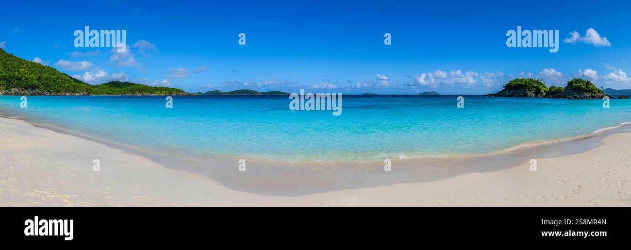 Trunk Bay, Parc national des Îles Vierges, St John, Îles Vierges américaines Banque D'Images