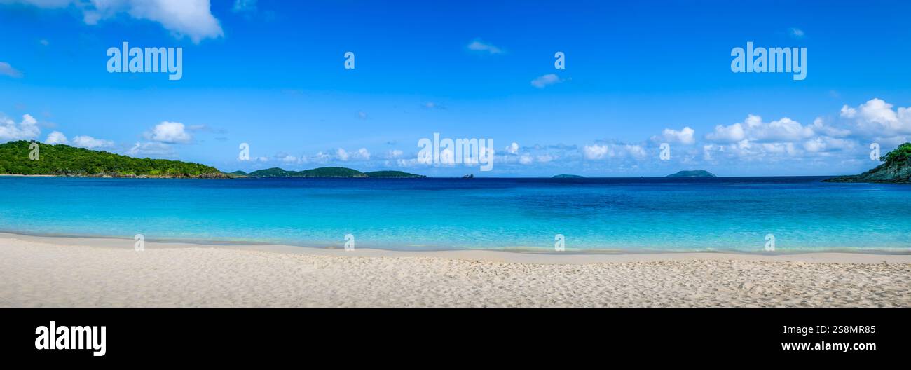 Trunk Bay, Parc national des Îles Vierges, St John, Îles Vierges américaines Banque D'Images