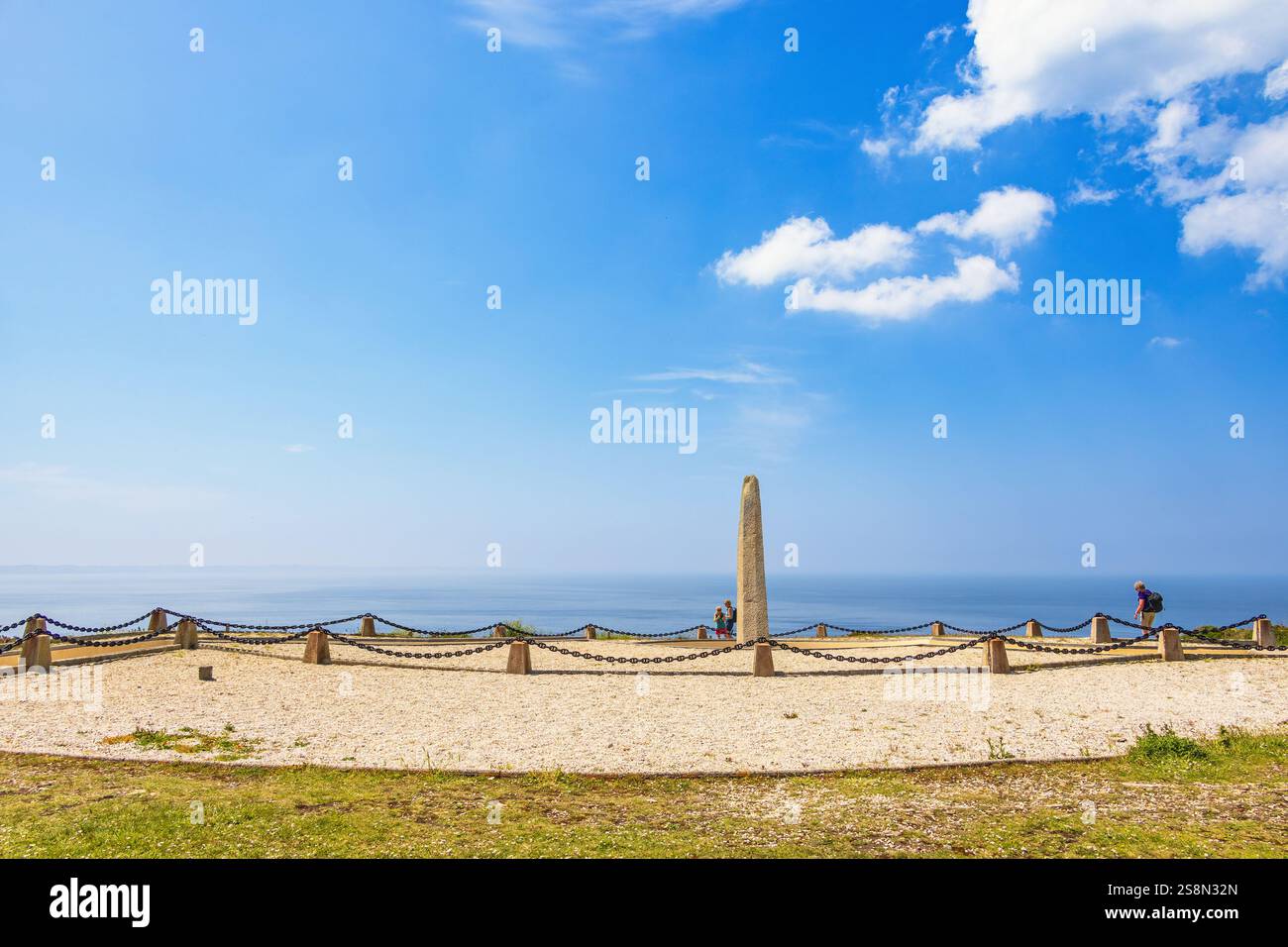 Monument dédié aux disparus de la Naval Air Force au Cap de la chèvre en Bretagne Banque D'Images