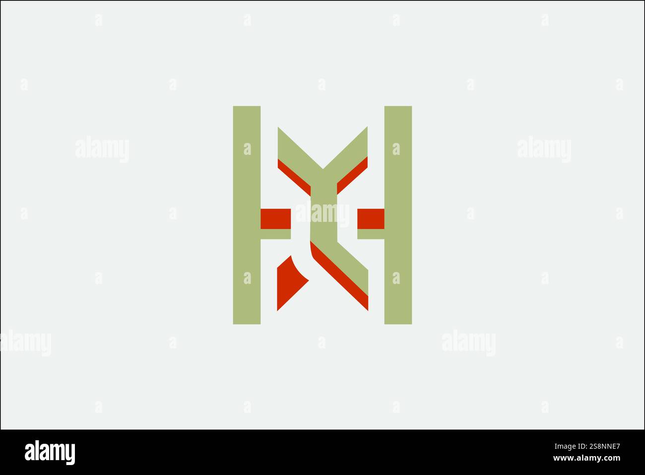 HM logo Design Professional & Classic Illustration de Vecteur