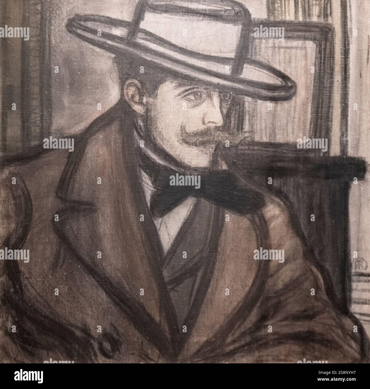 Joszef Rippl-Ronai : 'portrait de James Pitcairn-Knowles' (1892) Banque D'Images