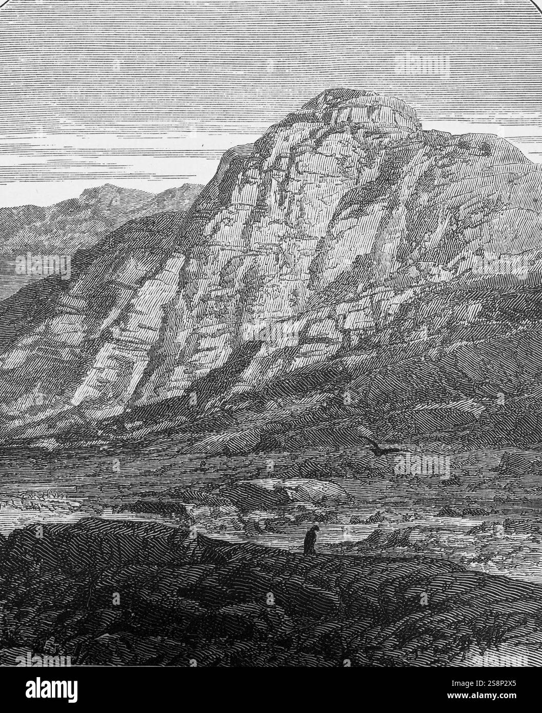 Mont Sinaï sur la péninsule du Sinaï, Afrique, récit biblique, Dieu révèle les dix commandements à Moïse, Bible, voyage en Asie, Egypte, historica Banque D'Images