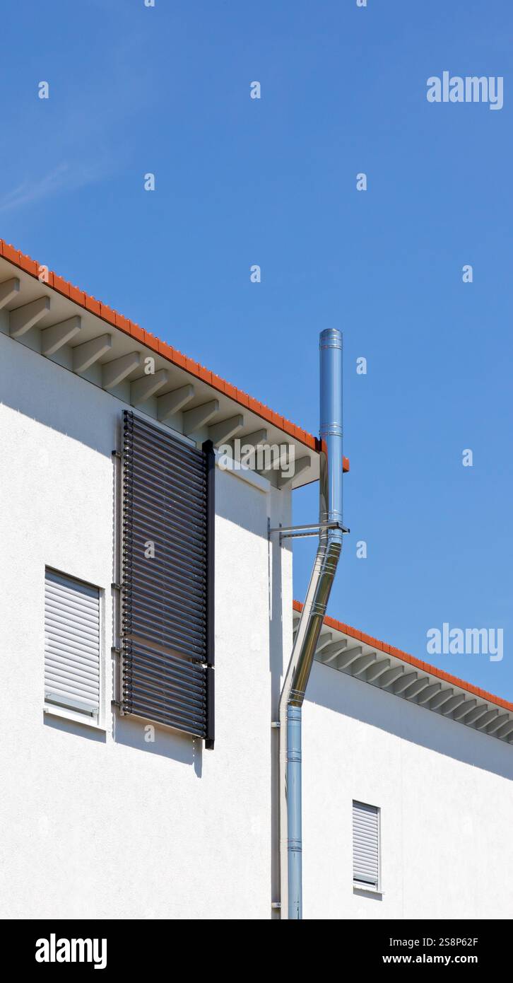 Une image d'un panneau solaire de l'eau chaude Banque D'Images