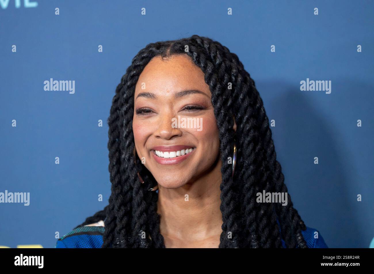 New York, États-Unis. 22 janvier 2025. Sonequa Martin-Green assiste à la première mondiale de « Star Trek : section 31 » de Paramount au Jazz at Lincoln Center à New York, États-Unis, le 22 janvier 2025. (Photo de Thenews2/NurPhoto) crédit : NurPhoto SRL/Alamy Live News Banque D'Images