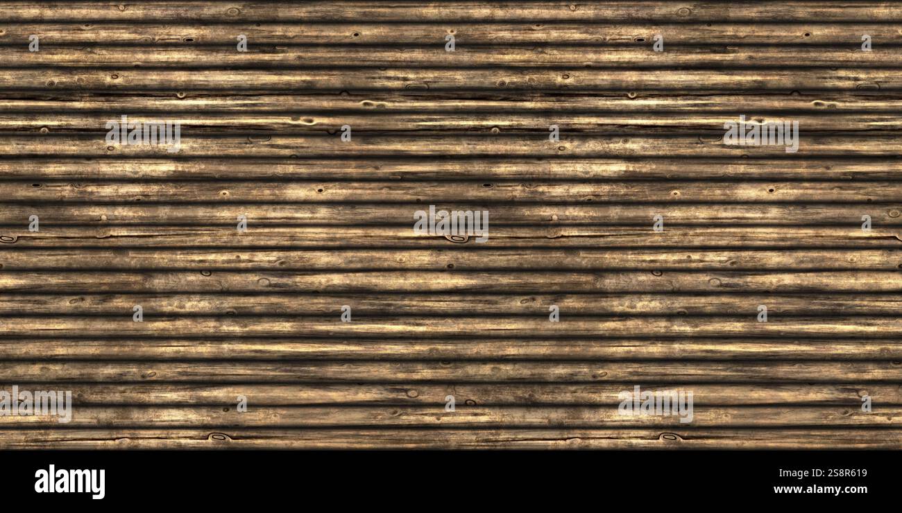 Une illustration d'un fond de texture de planches en bois très détaillé, sans couture tileable Banque D'Images