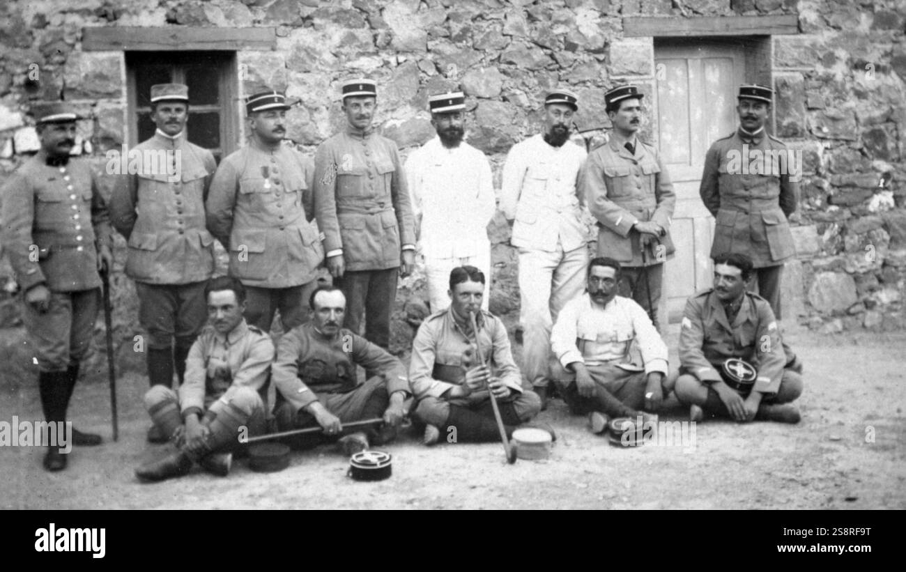Les soldats de la légion étrangère française en Algérie 1917 Banque D'Images