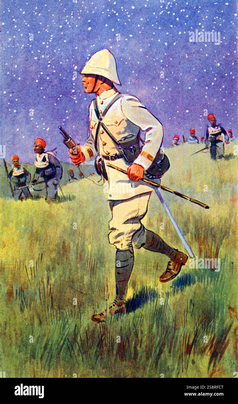 Jean-Joseph Fiegenschuh (1869 - 1910) Officier et explorateur français. de faire sa carrière dans la Légion étrangère française, il fut promu lieutenant en 1897 et capitaine en 1903. Il est resté en Indochine de 1896 à 1898, puis à Madagascar de 1899 à 1906. Il a été tué avec la plupart de ses hommes, 4 janvier 1910, tombant dans une embuscade à Bir Taouil lors d'une reconnaissance armée en territoire Masalit (dans l'actuel Darfour). Banque D'Images