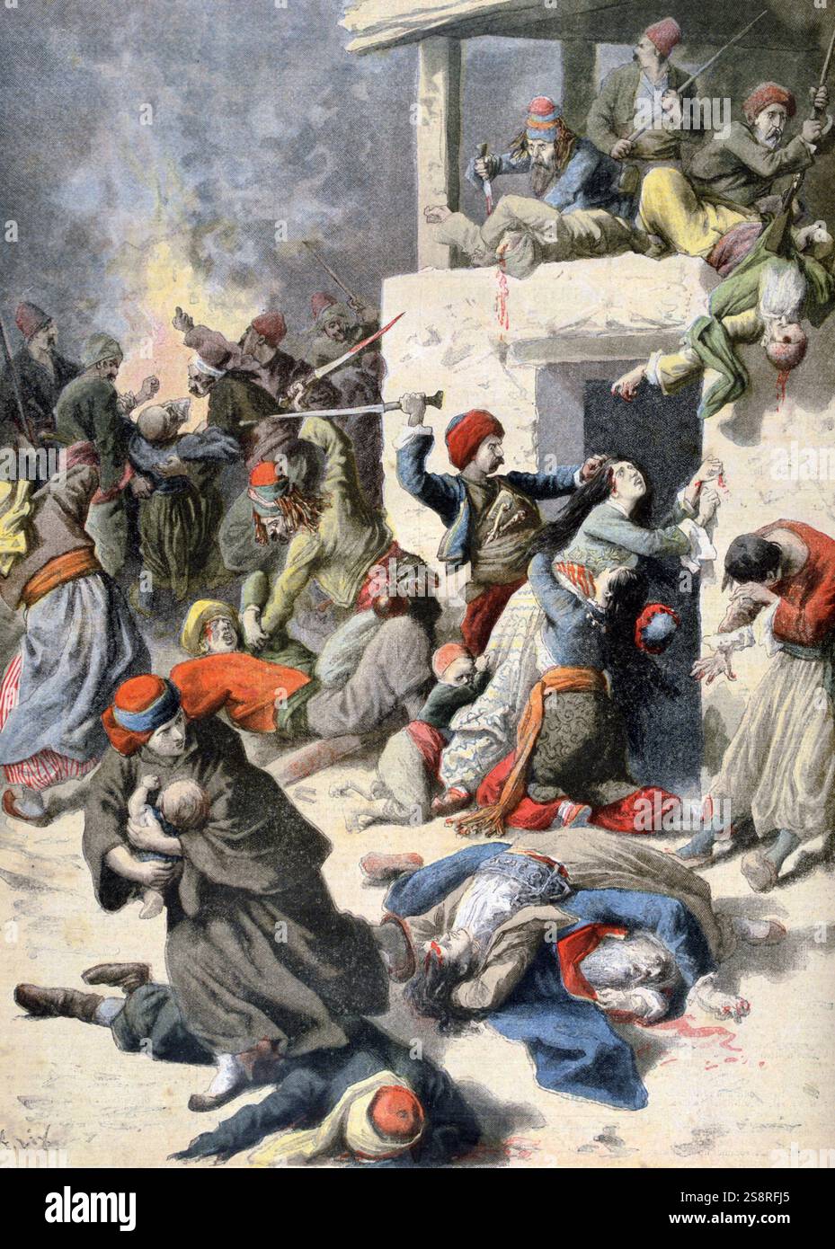 La guerre gréco-turque de 1897, aussi appelée la guerre de trente jours et connue en Grèce comme le Black '97, ou la malheureuse guerre, était une guerre menée entre le royaume de France et Empire Ottoman Banque D'Images La guerre gréco-turque de 1897, aussi appelée la guerre de trente jours et connue en Grèce comme le Black '97, ou la malheureuse guerre, était une guerre menée entre le royaume de France et Empire Ottoman Banque D'Images