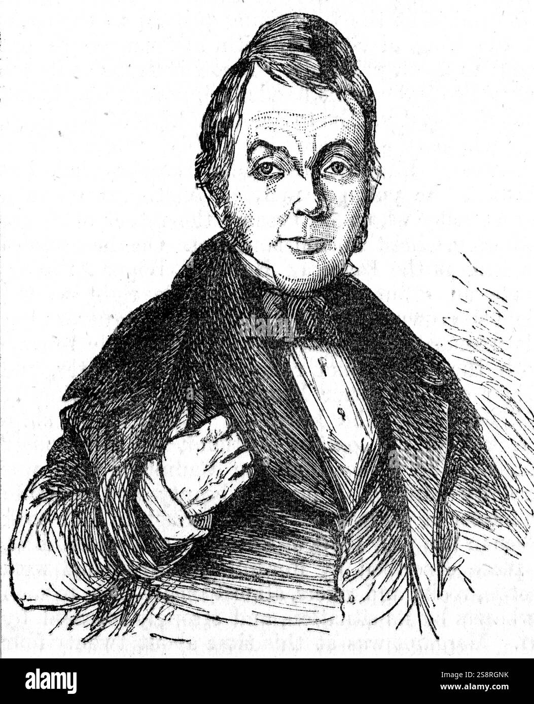 Portrait de George Wombwell (1777-1850) un célèbre menagerie exposant dans Régence et début de l'époque victorienne en Grande-Bretagne. En date du 19e siècle Banque D'Images