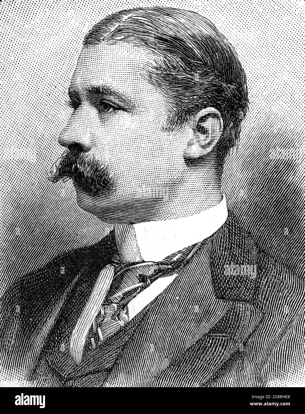 Portrait de Leslie Ward (1851-1922) Portrait d'un artiste et caricaturiste britannique. En date du 20e siècle Banque D'Images