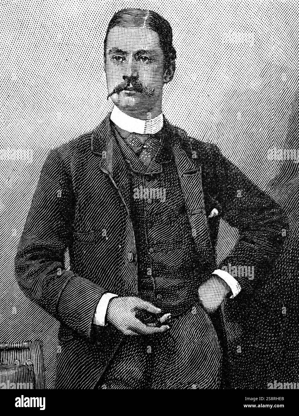 Portrait de Leslie Ward (1851-1922) Portrait d'un artiste et caricaturiste britannique. En date du 20e siècle Banque D'Images