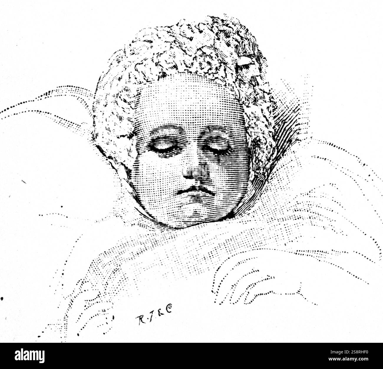 Illustration d'un enfant de la reine Victoria (1819-1901) reine de Grande-Bretagne et de l'Impératrice de l'Inde. En date du 19e siècle Banque D'Images