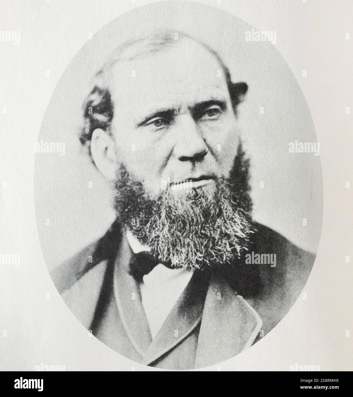 Portrait photographique de Allan Pinkerton (1819-1884) un policier, espionnage américain et le créateur de l'agence Pinkerton détective national. En date du 19e siècle Banque D'Images