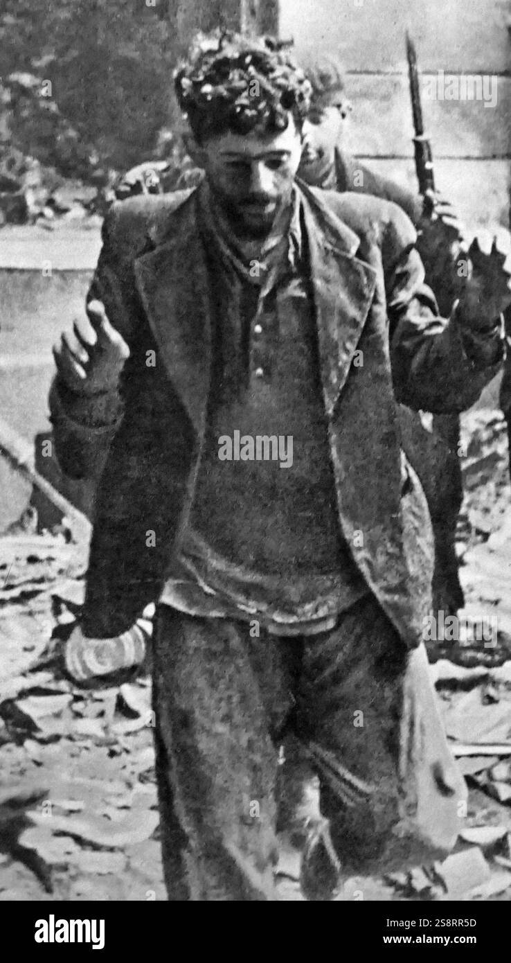 Soulèvement du ghetto de Varsovie, 1943. Le ghetto de Varsovie était le plus grand des ghettos nazis pendant la seconde Guerre mondiale. Il a été créé en novembre 1940 par les autorités allemandes dans le nouveau territoire du gouvernement général de la Pologne occupée. Banque D'Images