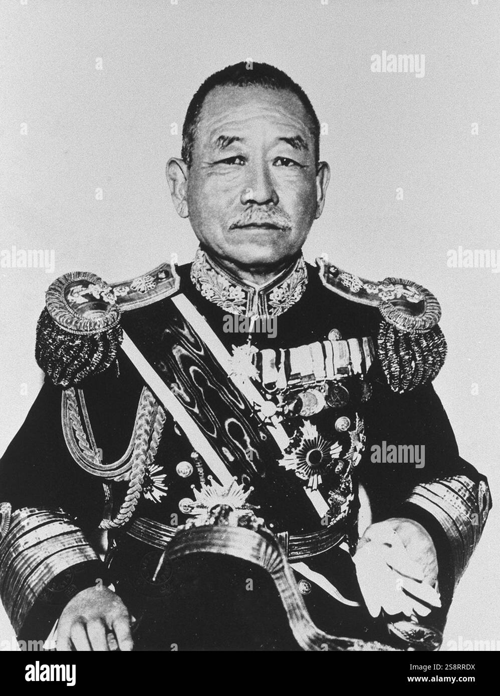Keisuke Okada ou Okada Keisuke (20 janvier 1868 - 7 octobre 1952) est un amiral de la marine impériale japonaise, homme politique et premier ministre du Japon de 1934 à 1936 Banque D'Images