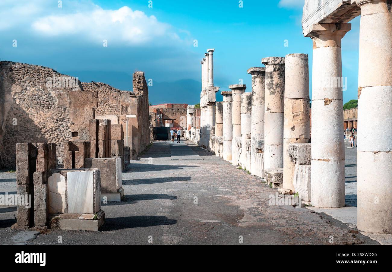 Parc archéologique de Pompéi Banque D'Images