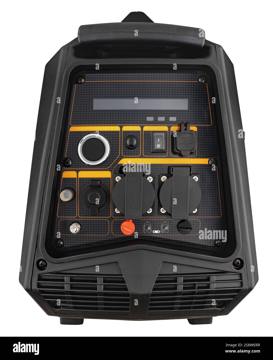 Génératrice à essence polyvalente avec technologie Inverter. Banque D'Images