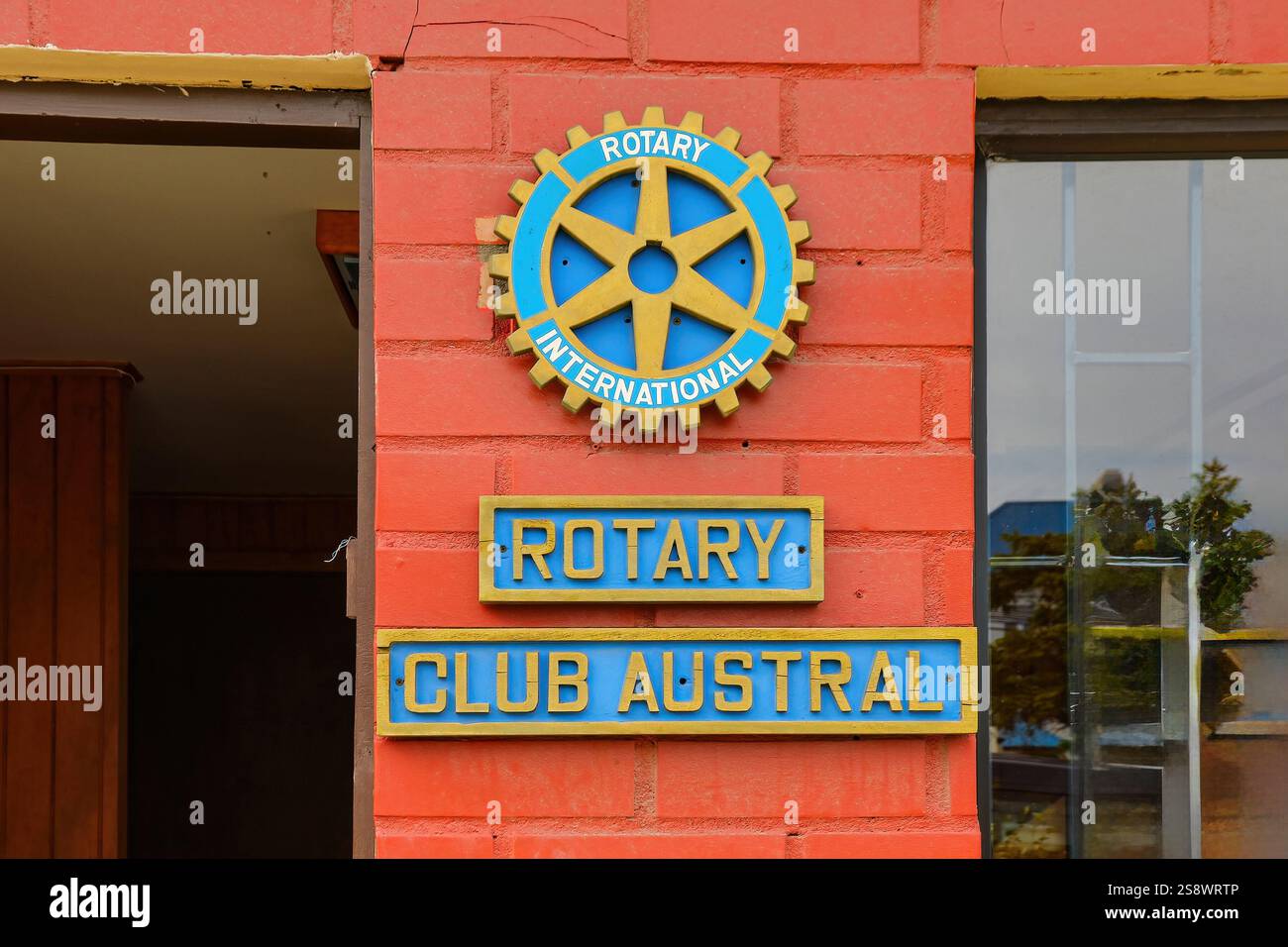 Rotary Club Austral à Punta Arenas, la ville la plus méridionale du Chili, Amérique du Sud Banque D'Images