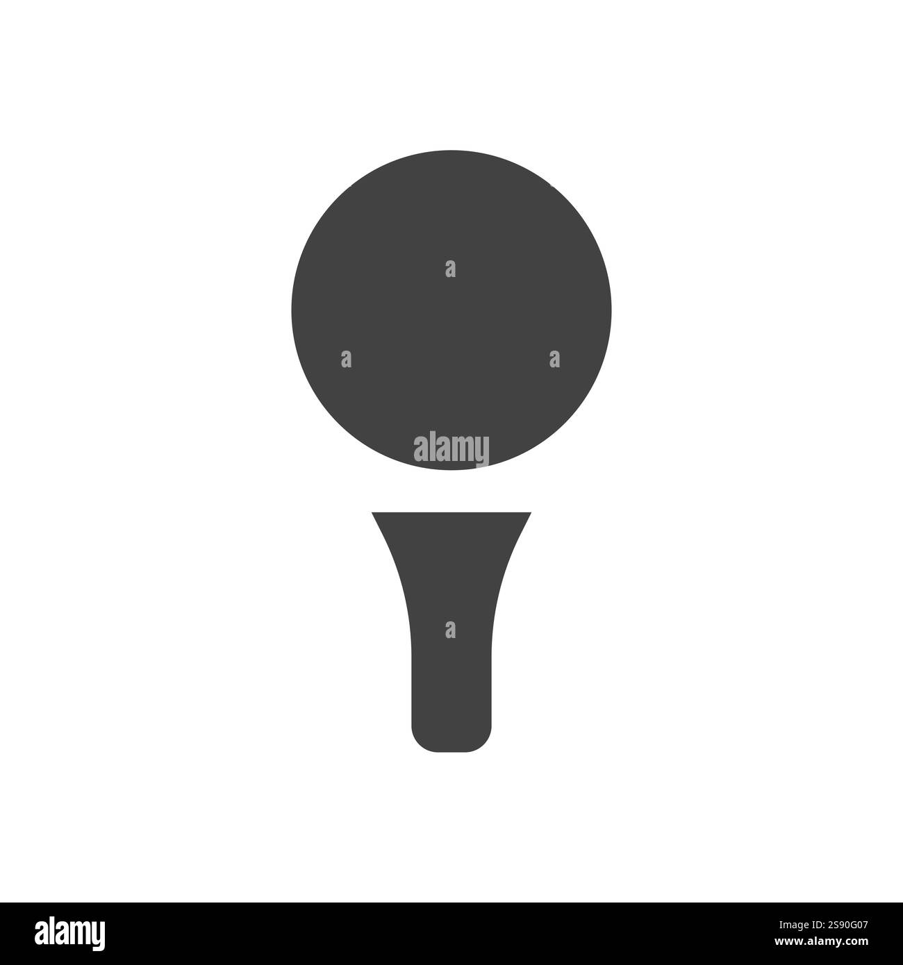 icône de golf de flipper isolé sur fond blanc Illustration de Vecteur