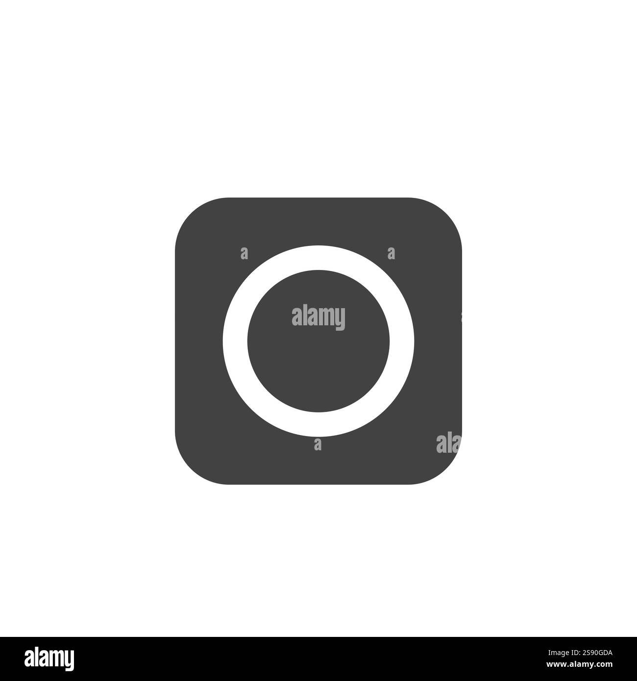 Vecteur plat de symbole d'icône de caméra de tableau de bord sur fond blanc Illustration de Vecteur