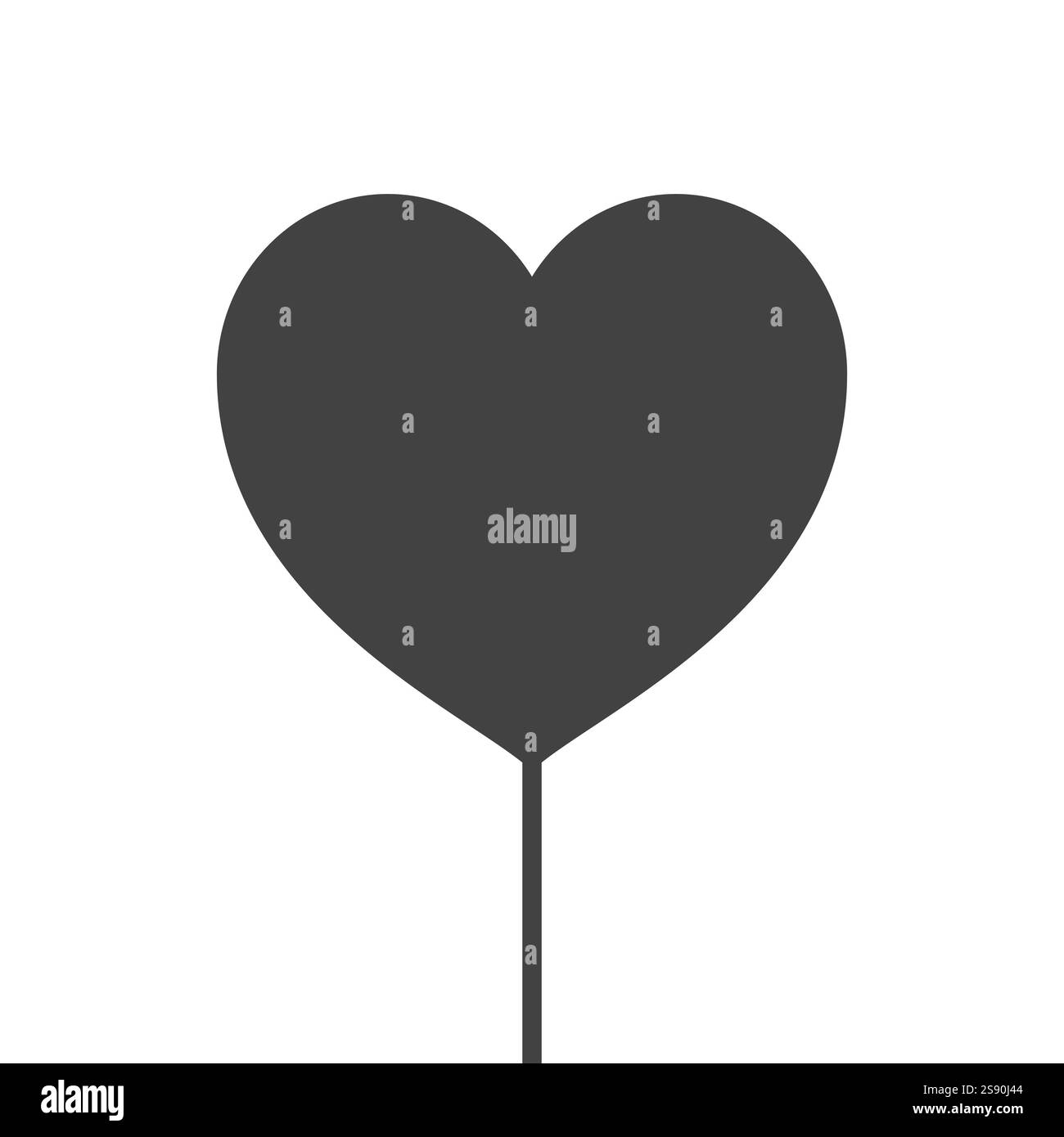 illustration vectorielle de conception d'amour de coeur de ballon Illustration de Vecteur