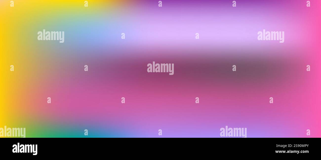 fond dégradé flou avec palette de couleurs joyeuse et optimiste violet jaune rose violet violet Illustration de Vecteur
