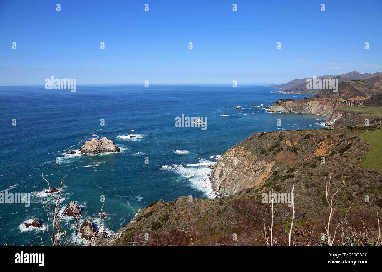 Côte rocheuse de Californie Banque D'Images