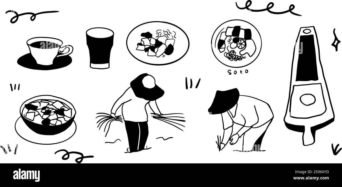 Art & culture : un hommage à Bogor, Indonésie Illustration de Vecteur