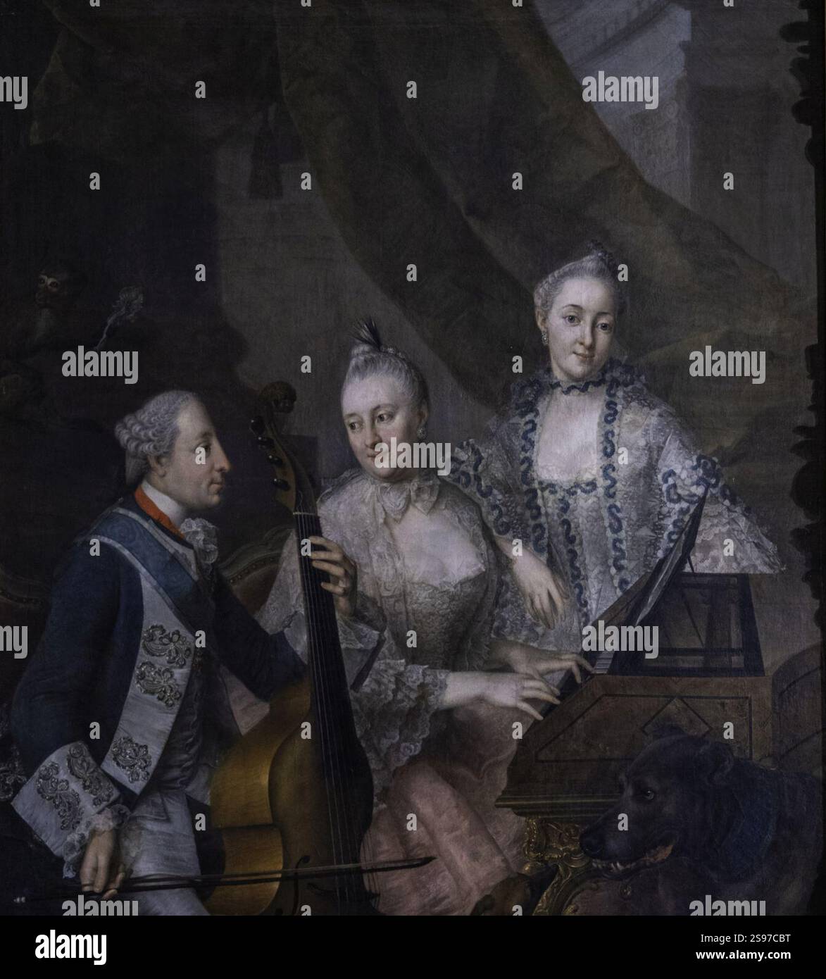 Grooth - Maximilien III Joseph avec sa femme et sa sœur 2. Banque D'Images