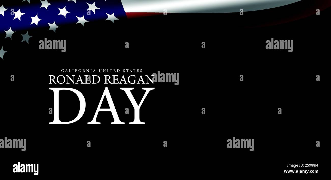 Célébration de l'héritage de Ronald Reagan en Californie Illustration de Vecteur