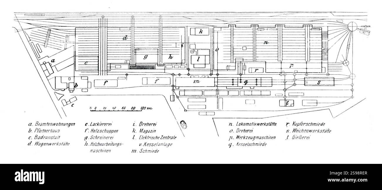 Hauptwerkstätte Bischheim. Banque D'Images