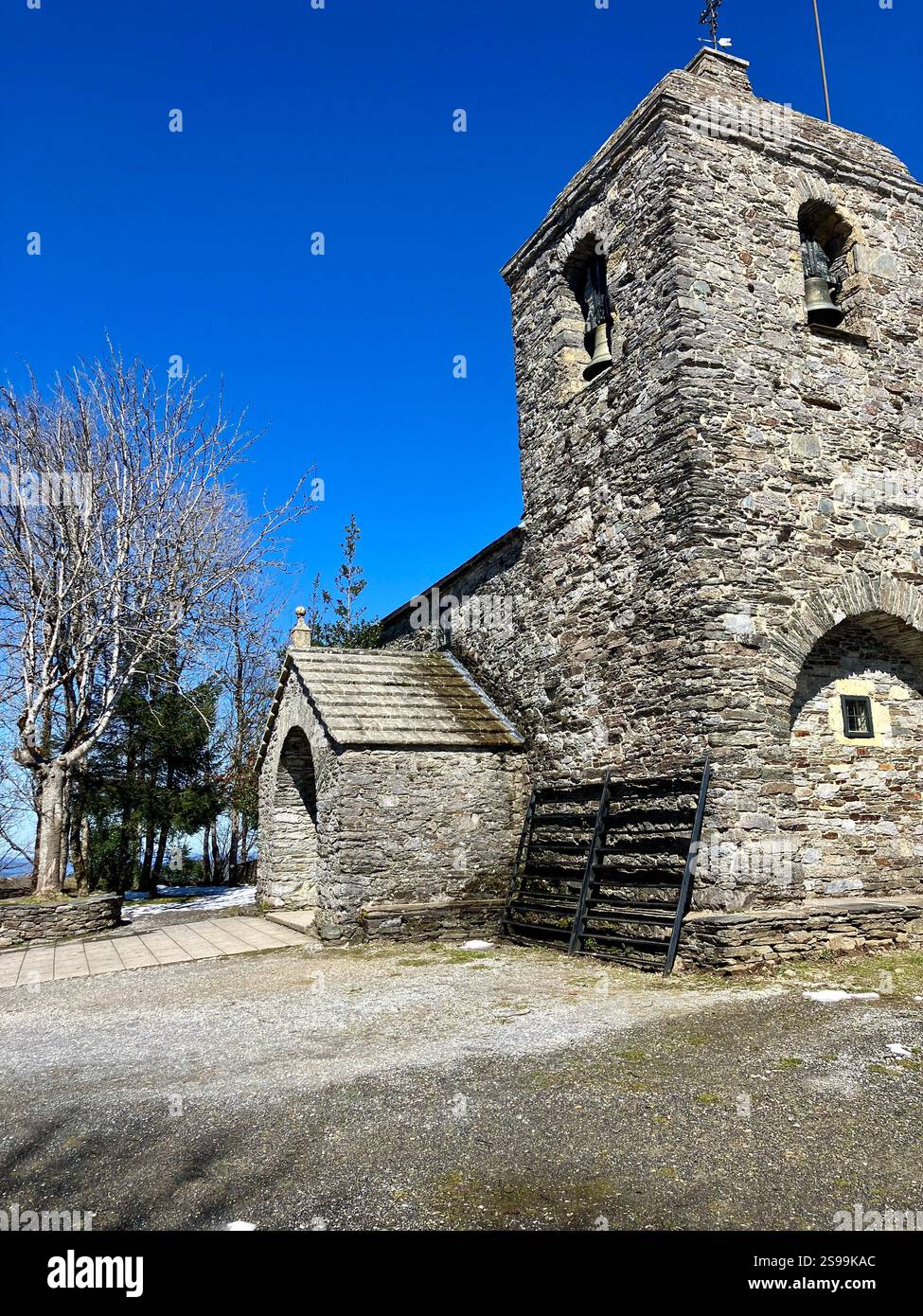 Santuario de Santa María a Real do Cebreiro, Galice, Espagne - Image de stock capturée avec un smartphone