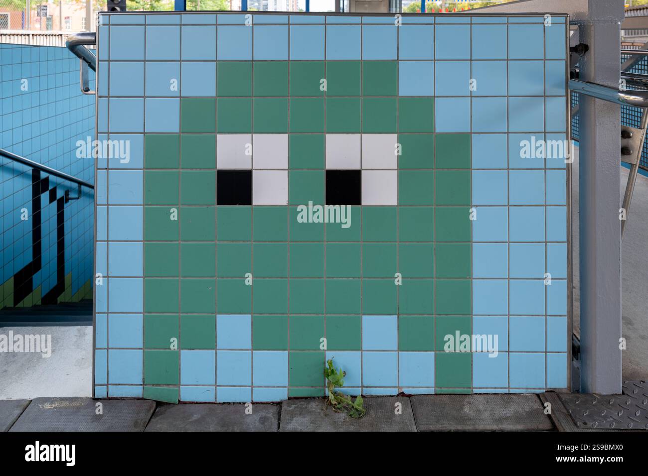 Stockholm, Suède - 7 août 2024 : Thorildsplan, station de métro sur le thème de l'arcade à Stockholm, Suède. Banque D'Images