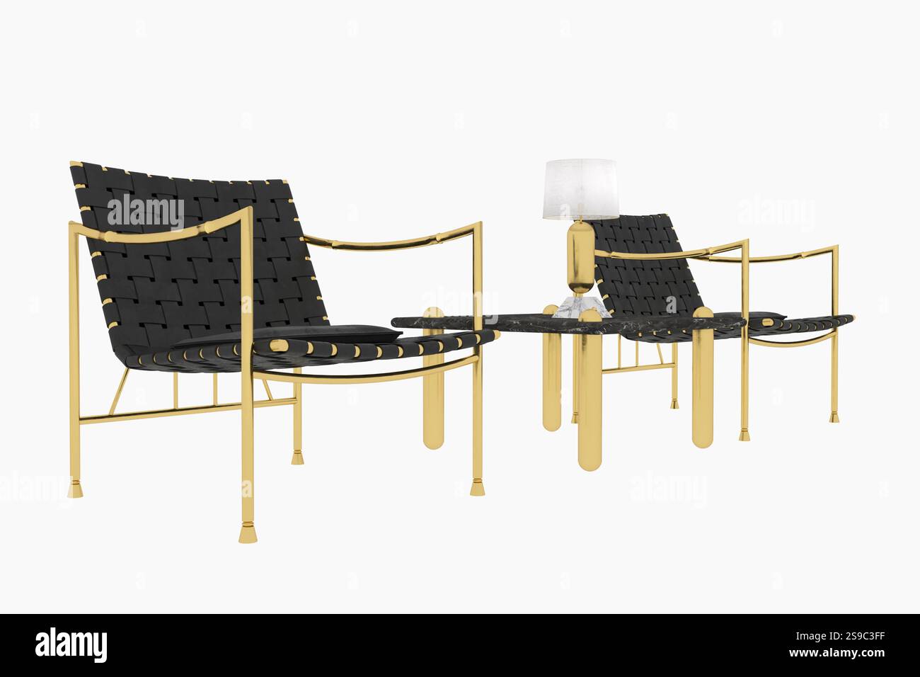 chaise moderne 3d render Banque D'Images
