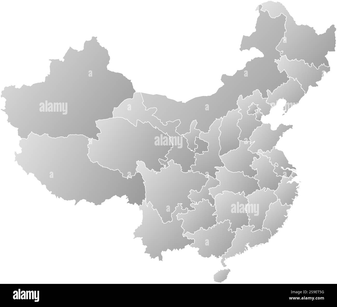 Carte de la Chine avec les provinces, rempli d'un gradient linéaire, Macao est mis en évidence. Illustration de Vecteur Carte de la Chine avec les provinces, rempli d'un gradient linéaire, Macao est mis en évidence. Illustration de Vecteur
