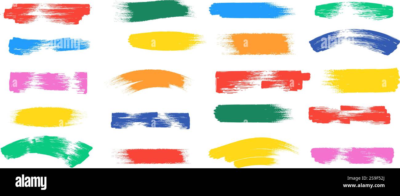 Tracés colorés du marqueur Illustration de Vecteur