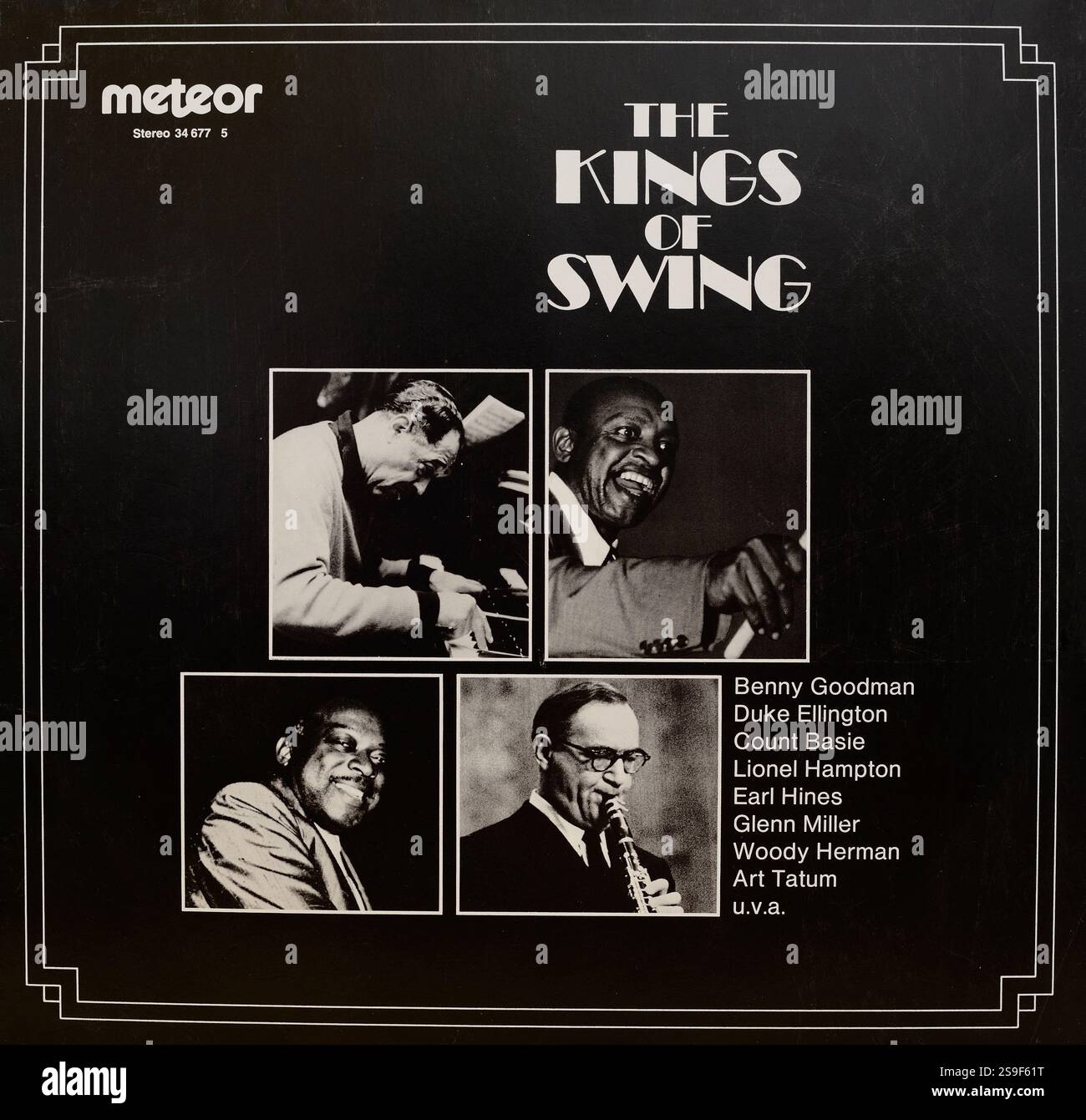 Couverture de disque vinyle vintage, The Kings of Swing Banque D'Images