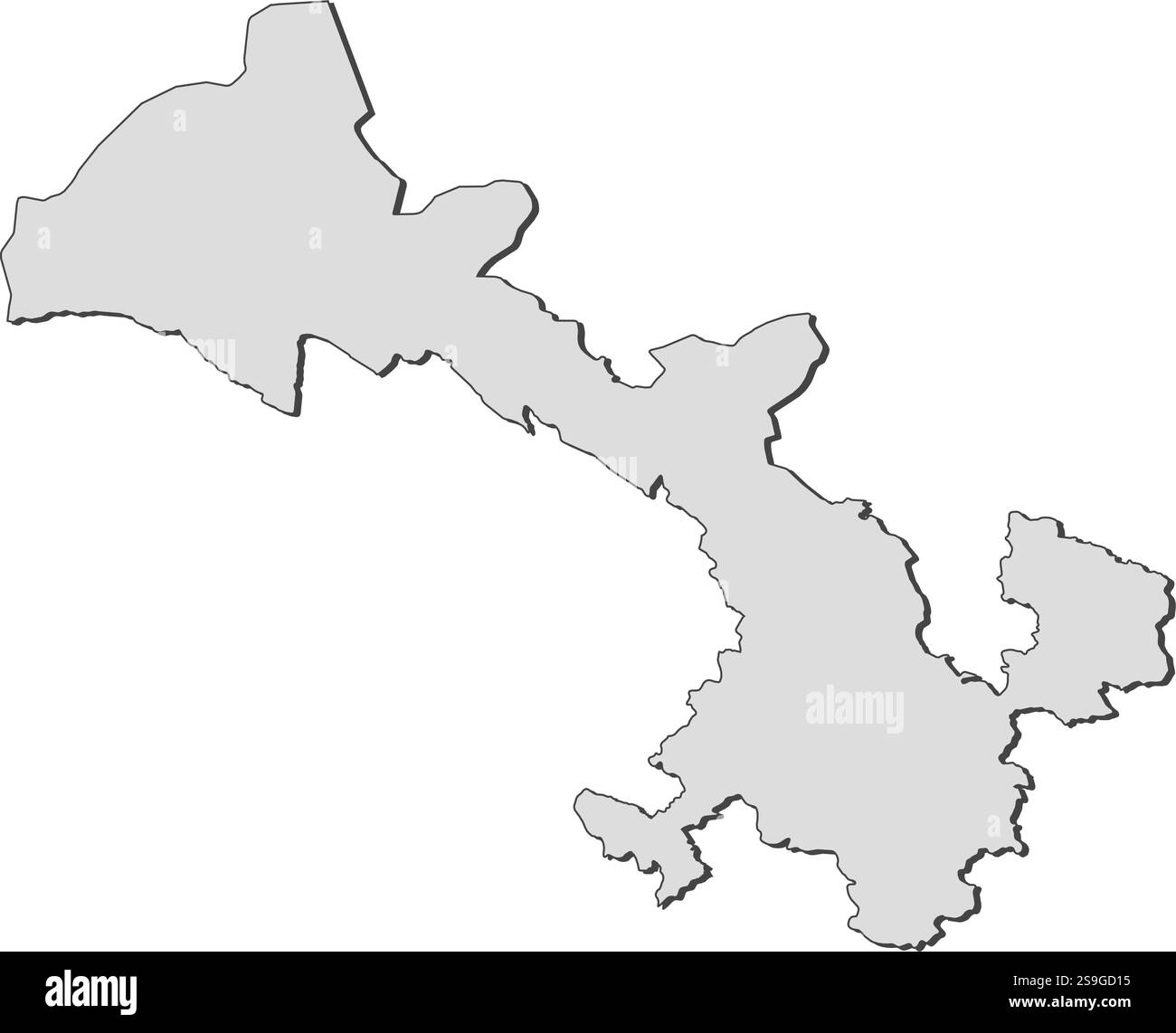 Site de la province du Gansu, une province de la Chine. Illustration de Vecteur